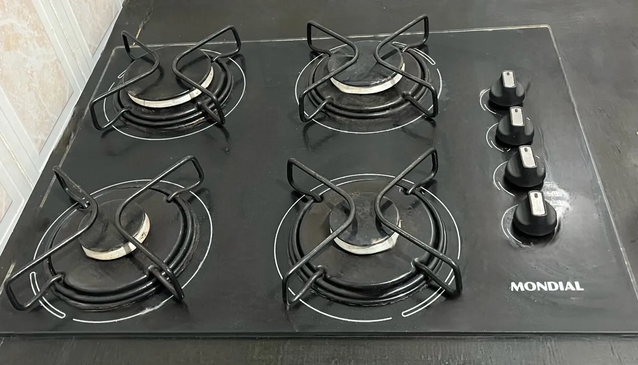 Cooktop a Gás Mondial 4 Bocas - Preto