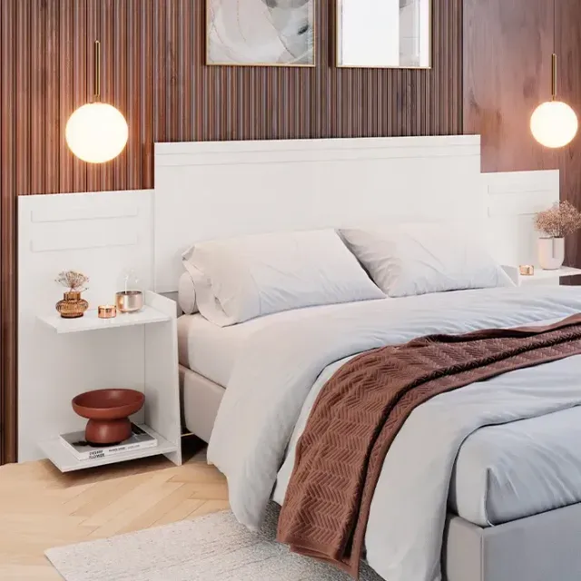 PROMOÇÃO ESPECIAL Cabeceira Extensível Grécia Solteiro/Casal/Queen Branco