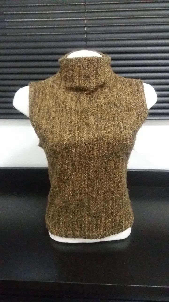 Blusa de lã marrom C&A P