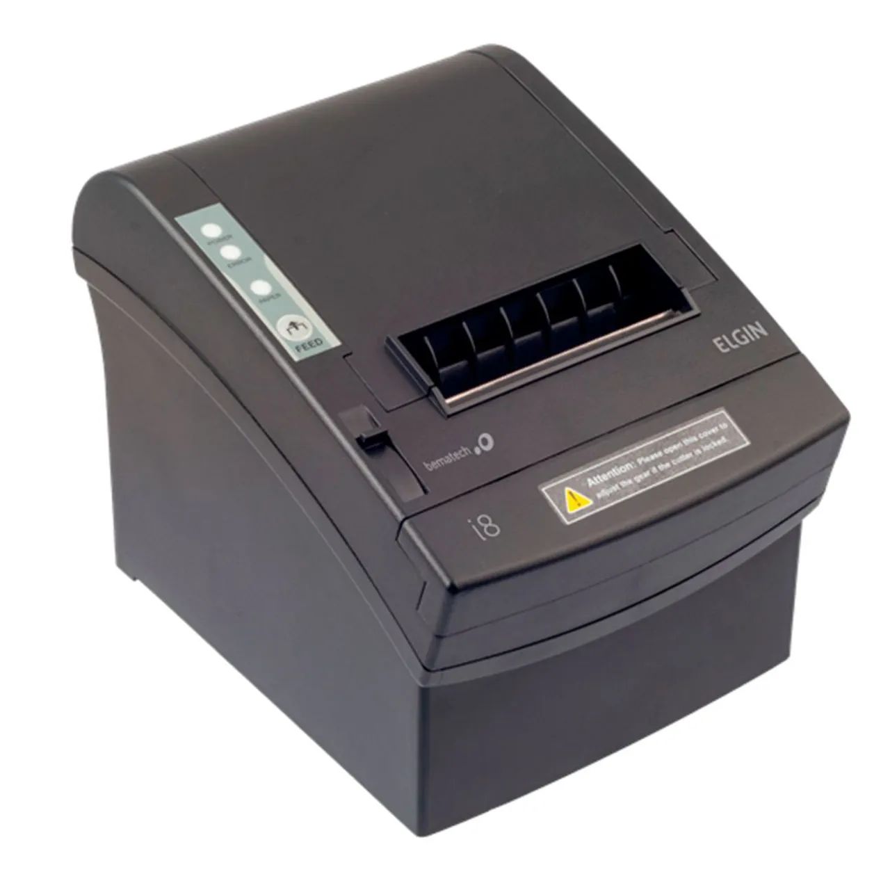 Impressora Térmica Não Fiscal Elgin 203dpi I8 USB, Ethernet e Serial Preto com Guilhotina