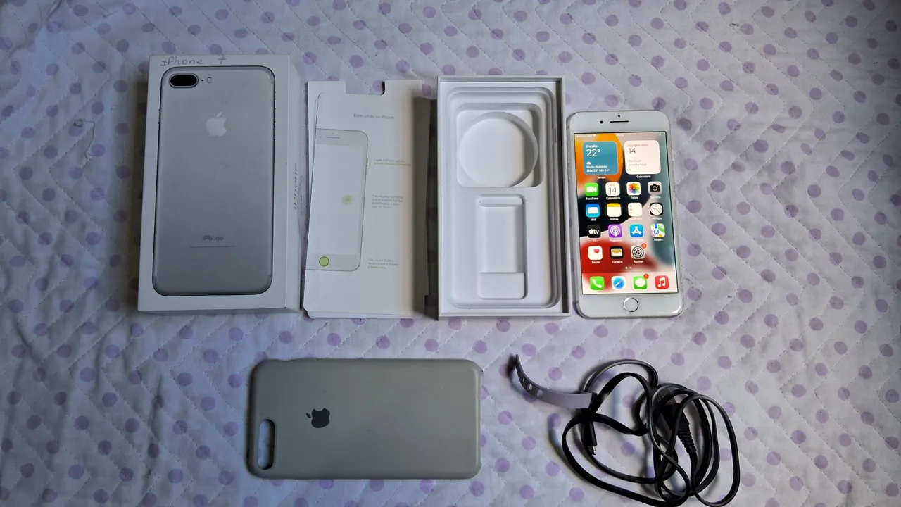 iPhone 7 Plus 128GB prata - aceito proposta