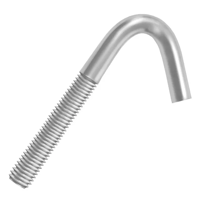 Gancho "J" para telha com rosca em Inox 304