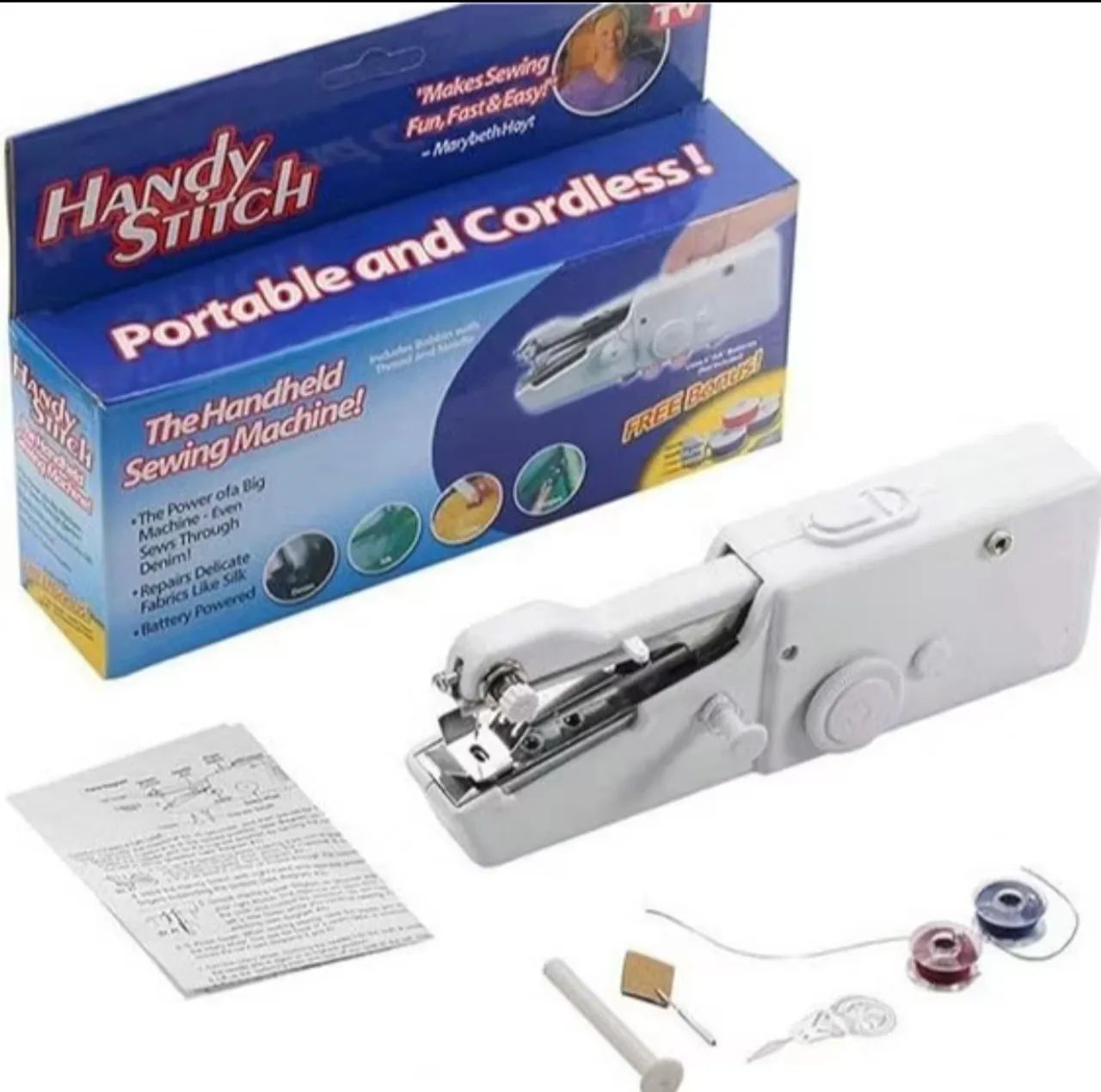 Máquina de Costura Portátil e Sem Fio - Handy Stitch