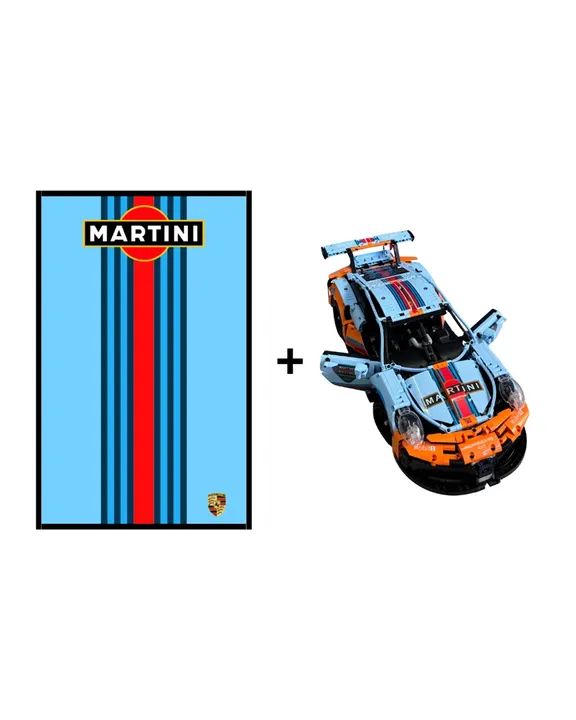 Quadro com acrílico petg + Porsche 911 RSR Martini (1.680 peças) - Foto 4