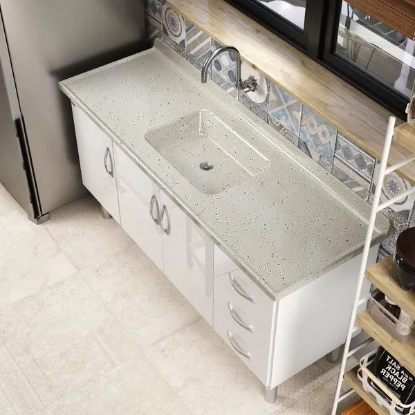 Pia Sintética Para Cozinha 140cm X 55cm - Foto 2