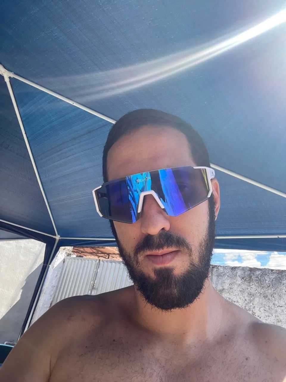 Óculos branco azul Scvcn  - Foto 2