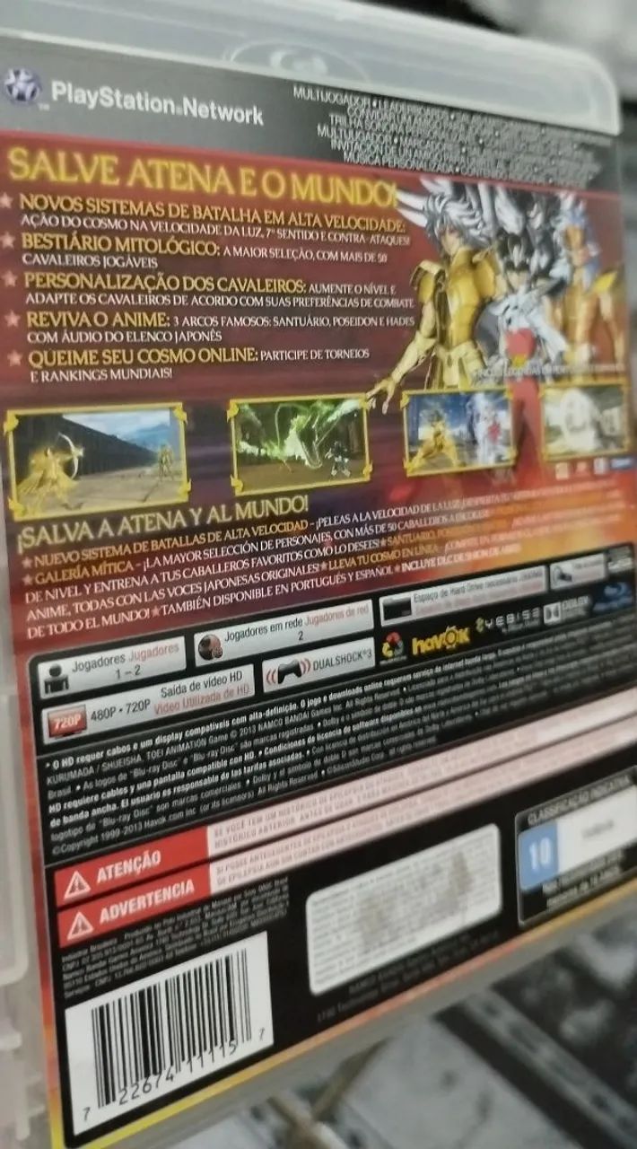 Os Cavaleiros do Zodíaco PS3 Bravos Soldados  - Foto 3