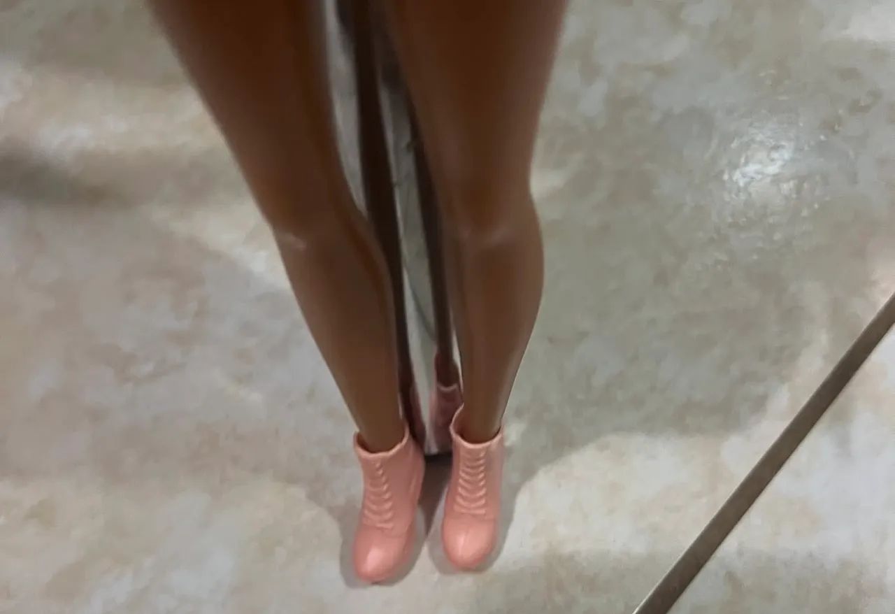 Vestido de boneca com estampa de ratinhos - Foto 2
