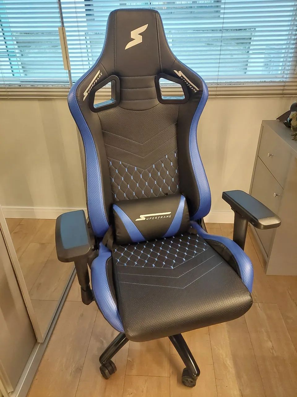 Cadeira Gamer Superframe Azul - Conforto e Estilo