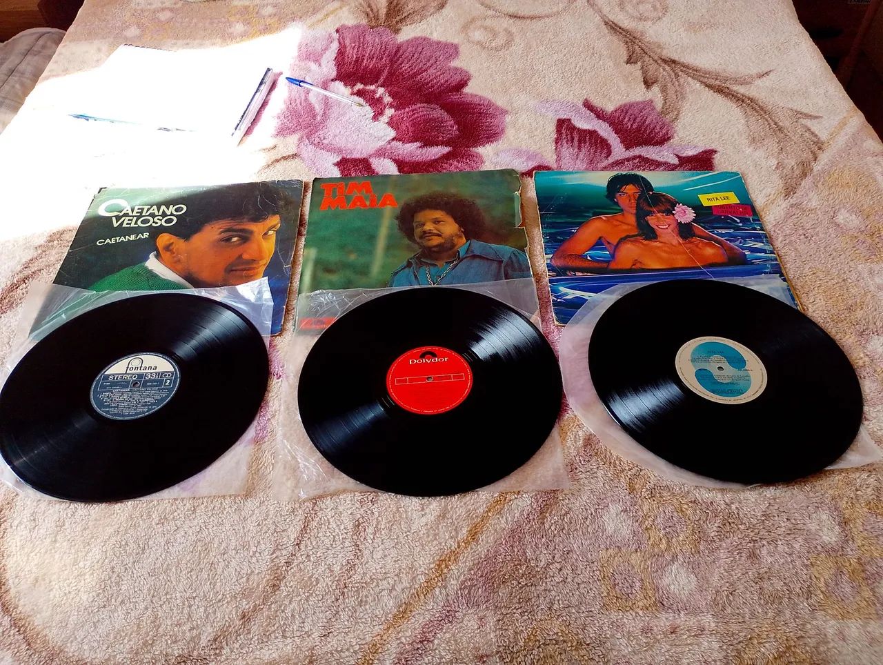 LPs Caetano Veloso, Tim Maia, Rita Lee e Geraldo Vandré. - Foto 2