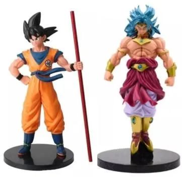 Bonecos Dragon Ball Z - Goku e Broly 2 peças 