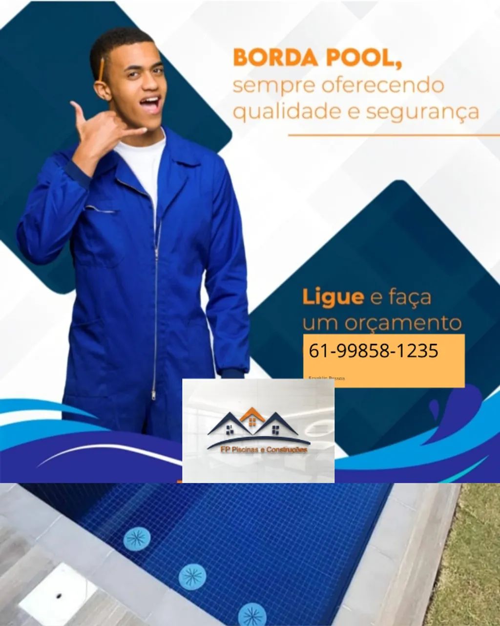 Borda para Piscinas Atérmica Oferta 33 x 16 x 1,5cm - Peito de Pomba.  - Foto 3