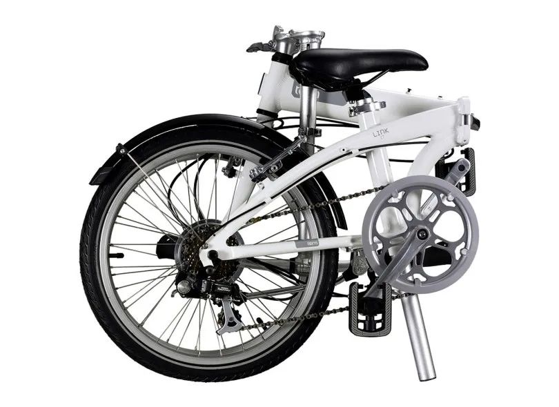 Bike Dobrável TERN Link C7 Branco/Azul Ciclismo Buritis, Belo