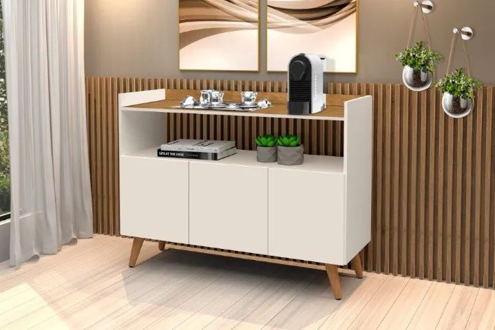 Buffet Balcão MAG 3 Portas Retrô ! Frete + Montagem Grátis. - Foto 5