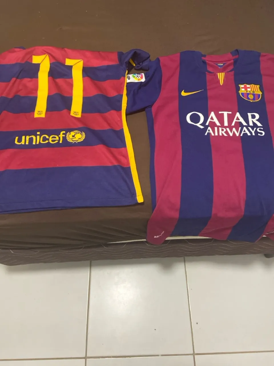 Camisas de time Barcelona - Nike e Unicef