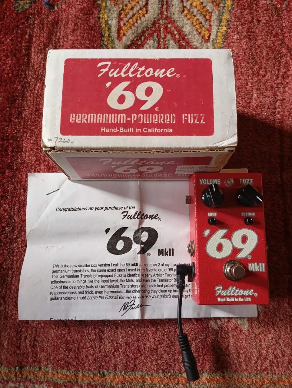 Pedal Fulltone 69 Germânio Fuzz Face - Deep trip, Marks amp