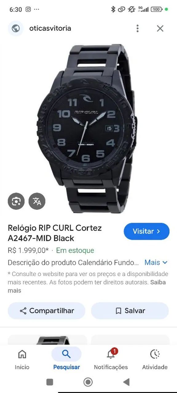 Relógio Rip Curl Cortez 2 - Acessórios - Maravista, Niterói
