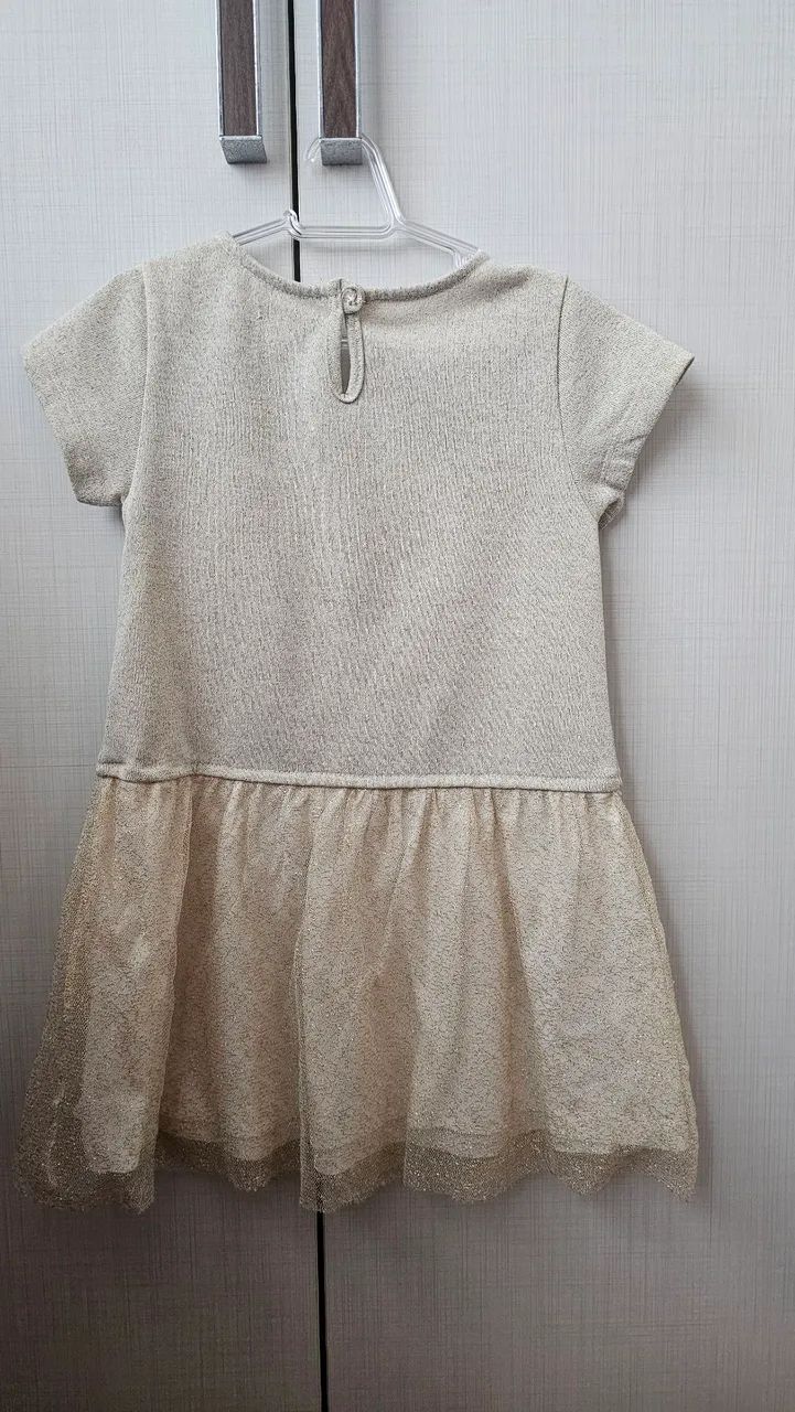 Vestido infantil com brilhos e bordado  - Foto 2