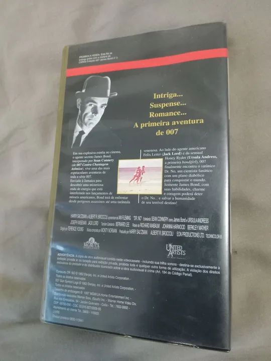 Fita VHS 007 Contra o Satânico Dr. No - DVD - Foto 2
