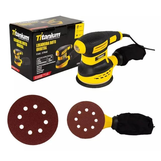 Lixadeira Rotativa Orbital 250w 125mm 220v 07643 Titanium - Foto 4