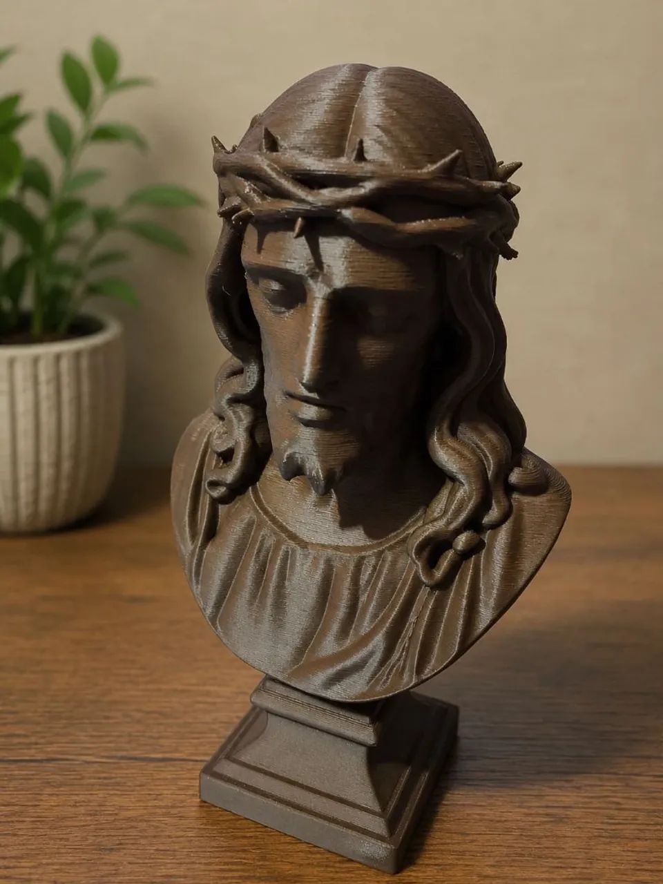 Escultura busto de Jesus 