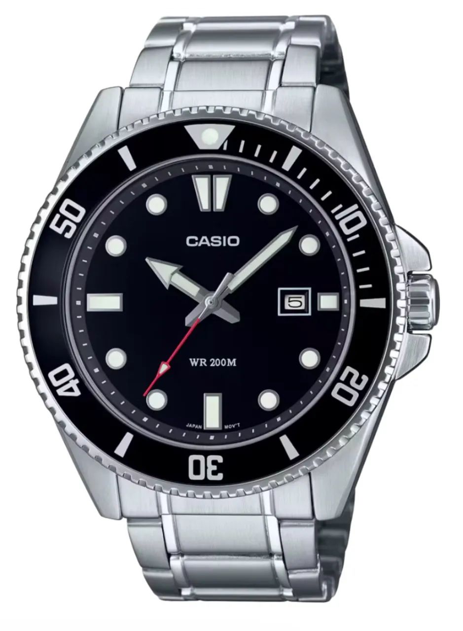 Relógio Cásio Duro Original Preto duas Pulseiras