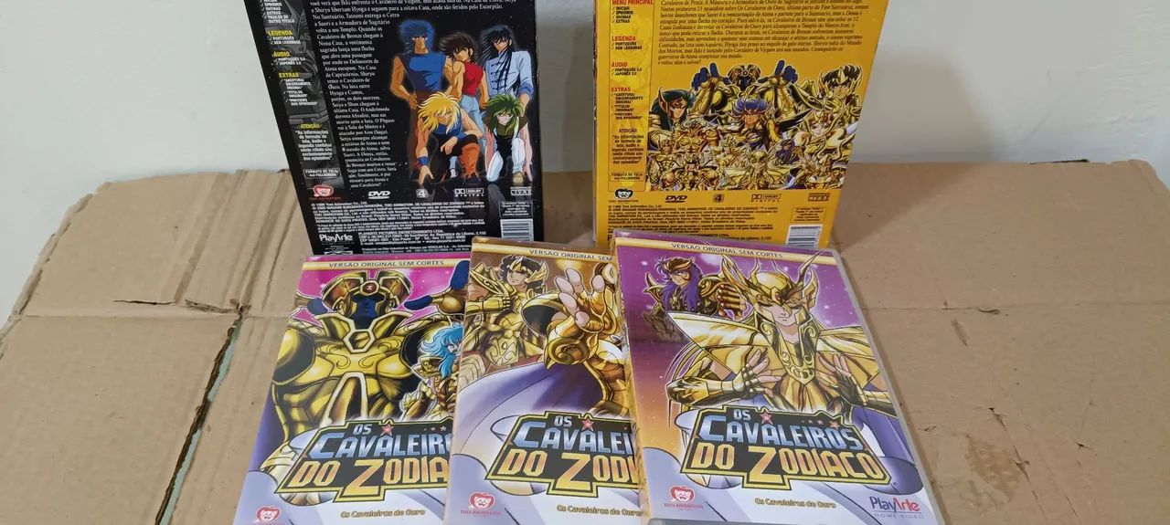 2 BOX EDIÇÃO CAVALEIROS DO ZODÍACO EPISÓDIO 9,10,11,12,13,14 - CDs