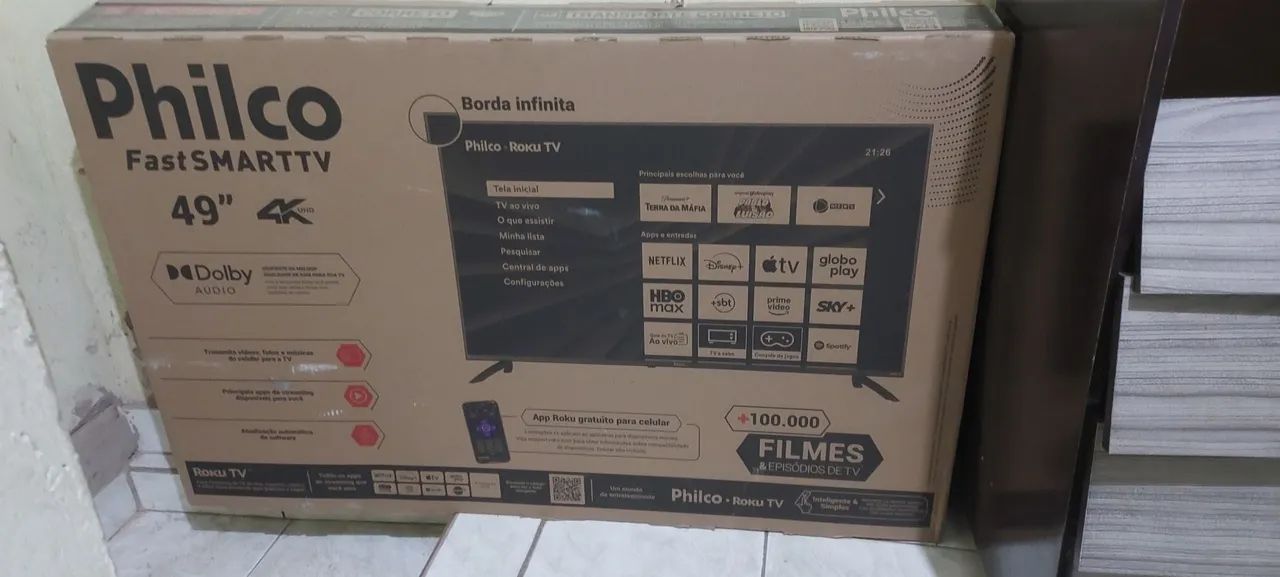 Tv nova 49 polegadas retirar peças 