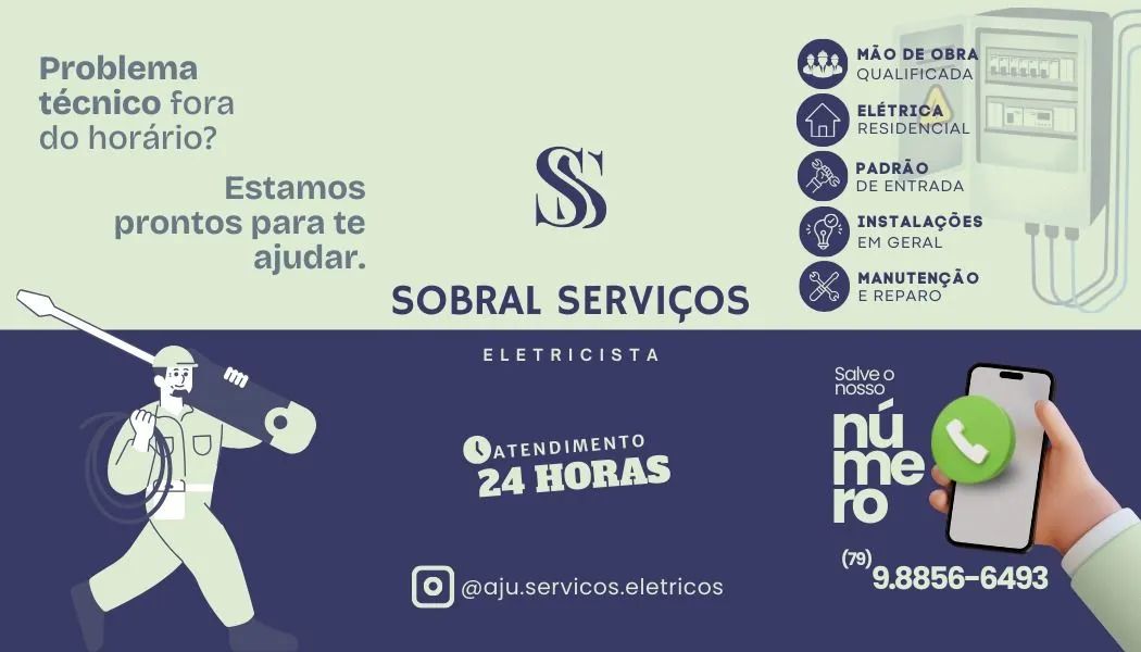 Eletricista 24horas Disponível toda Aracaju 