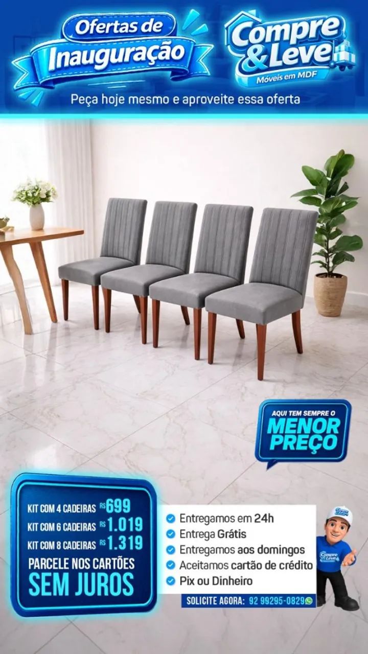 cadeira de jantar // entrega gratis  - Foto 3