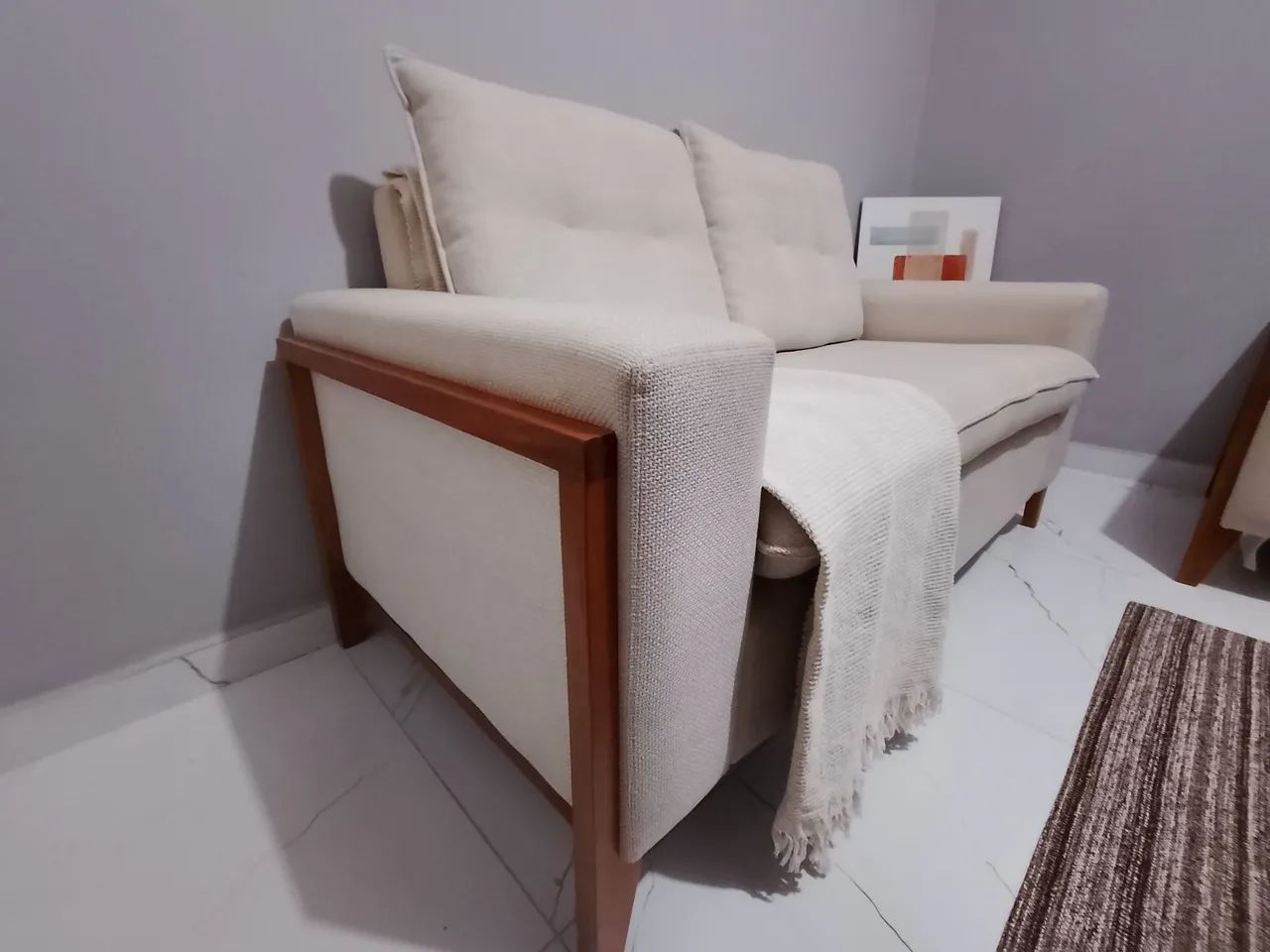 Conjunto de Sofás em Linho Nobre (2 e 3 Lugares) - Foto 4