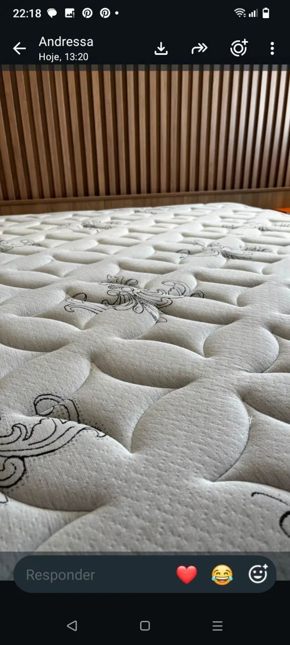 Cama Queen Size Completa - Colchão com Pillow Top+Base Box  - Foto 3