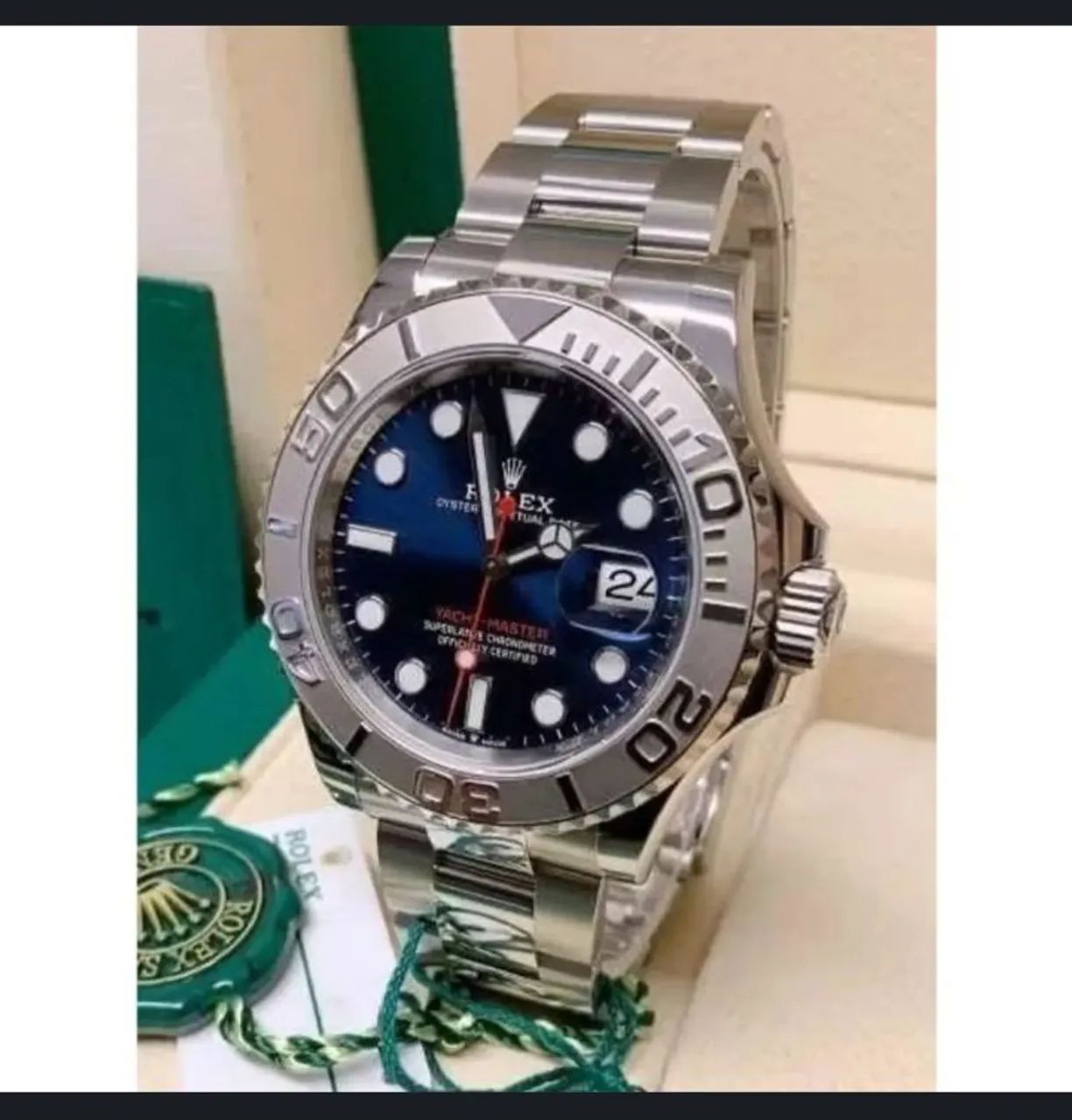 Rolex yach master visor azul linha Premium AAA+Suíço  - Foto 3