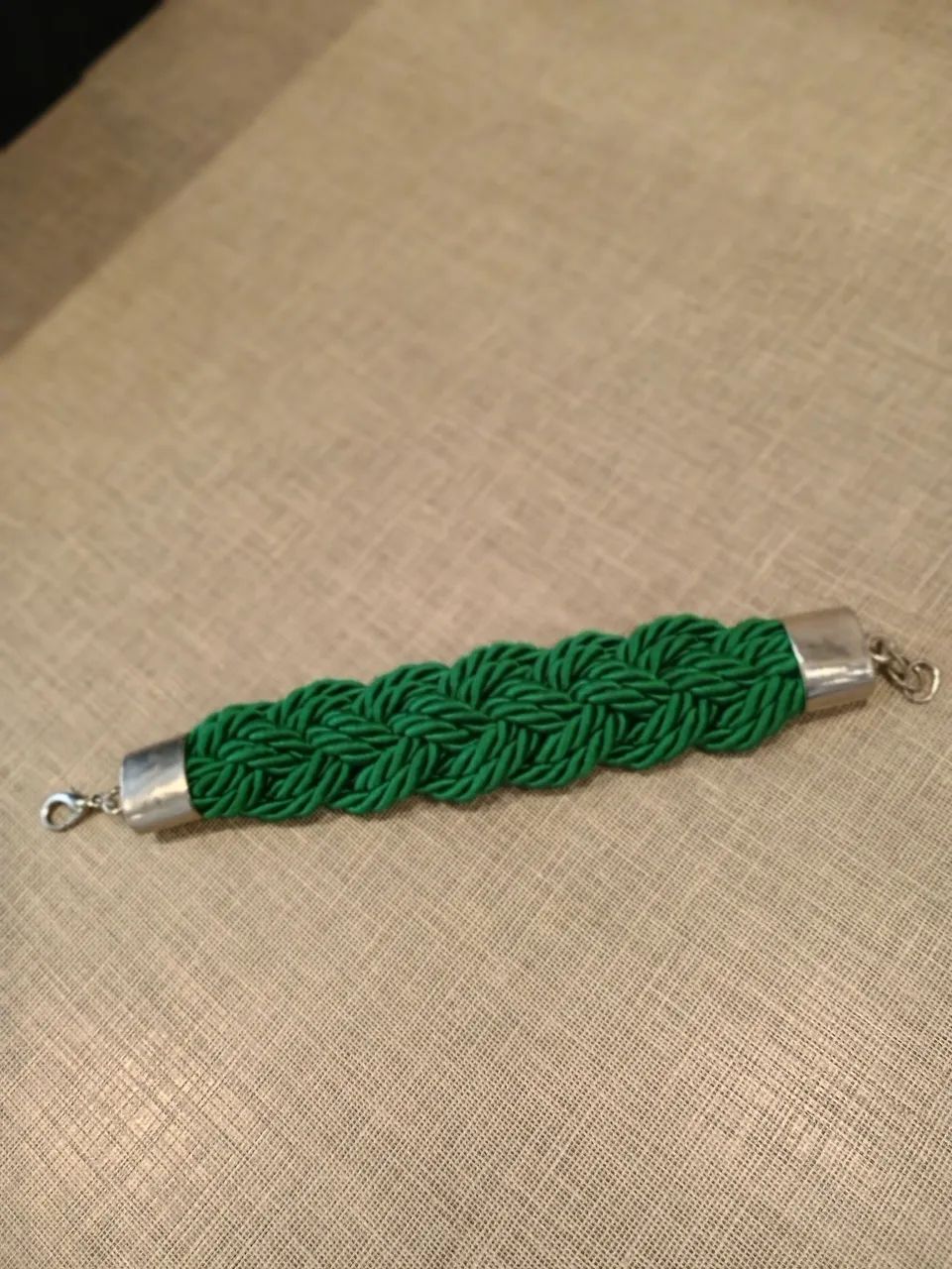Pulseira Mercadinho Chic cordão verde - Foto 5