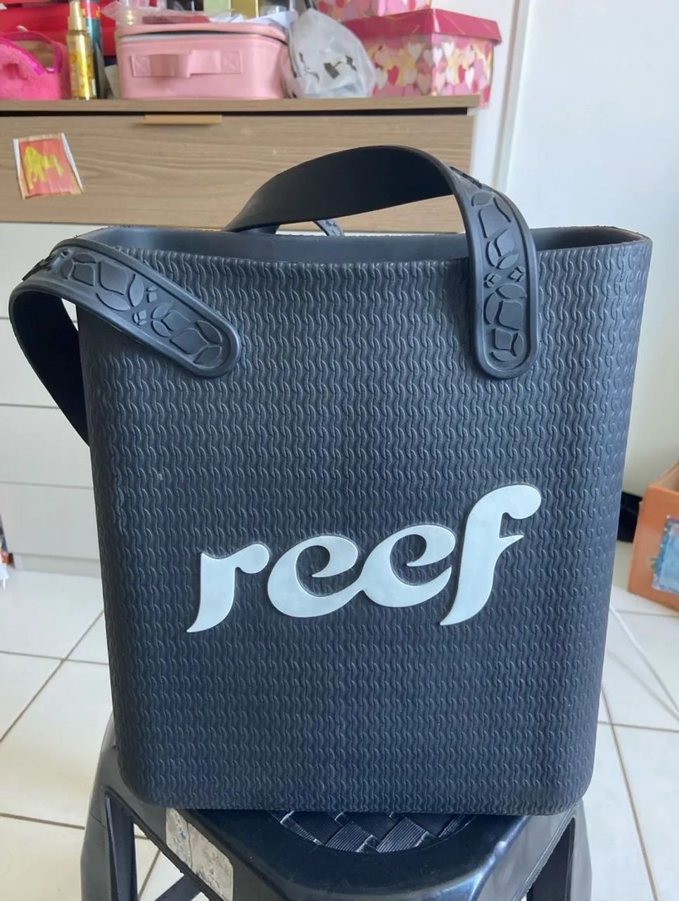 Bolsa Reef Preta Tiragem Unica