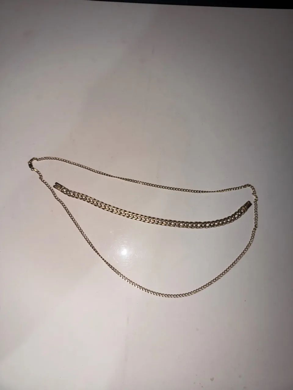 Corrente e pulseira de ouro 35G  - Foto 5