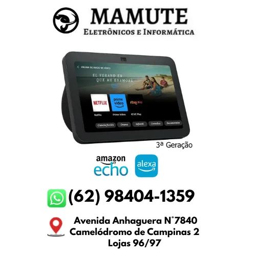 Amazon Echo Show 8 3ª Geração - Smart Screen - Tela 8" com Wi-Fi e Bluetooth