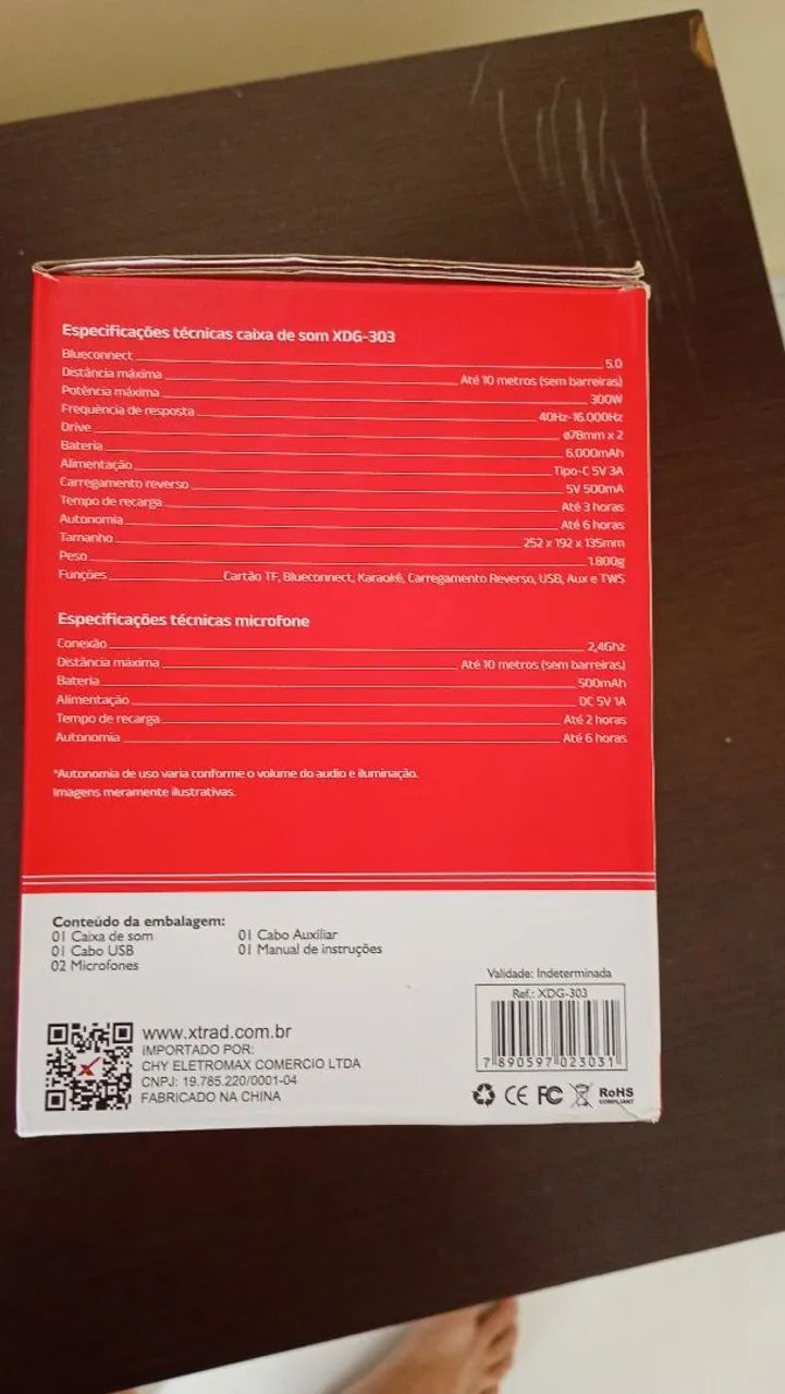 Caixa de som potente com 2 microfones bluetooth. Nova entrego * - Foto 2