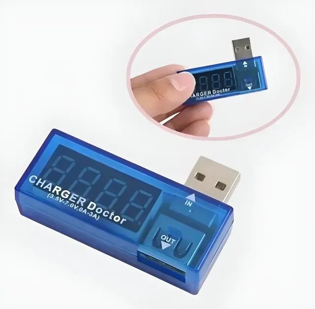 Testador Digital De Tensão, Amperagem Usb Exbom Uts-02  - Foto 2
