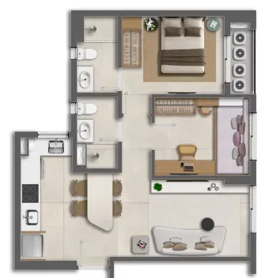 PLANTA 51m²