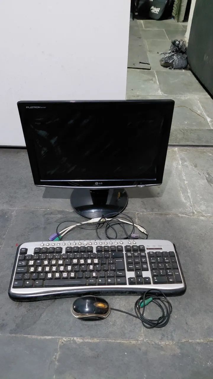 Kit Teclado, Mouse e Monitor 