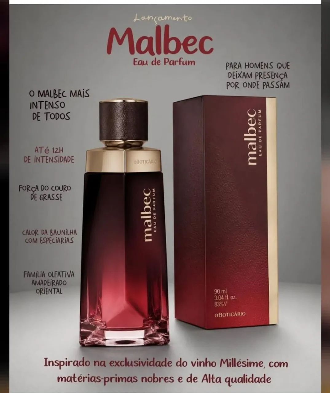 Malbec eua de parfum lançamento o boticário  - Foto 2