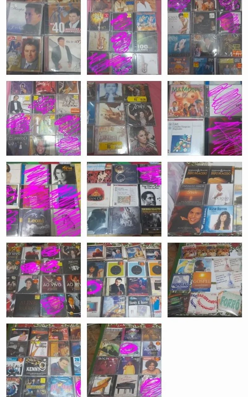 CDs de música diversos