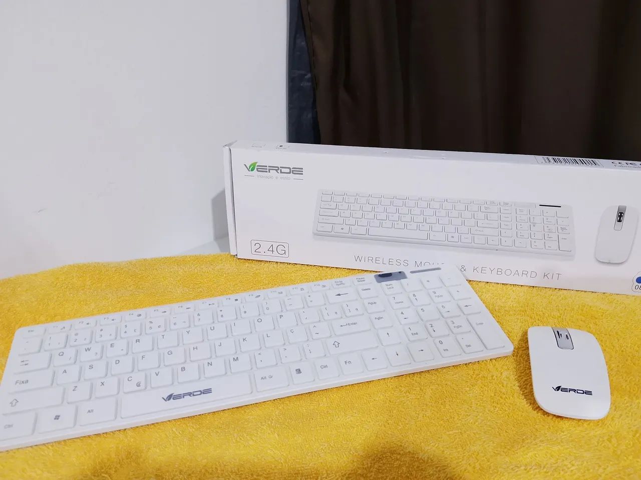 Kit teclado e mouse sem fio 
