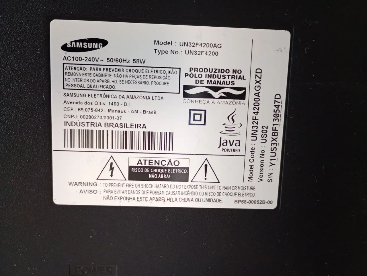 Vendo TV Samsung 32 polegadas com defeito, não tem os pés nem suporte. - Foto 4