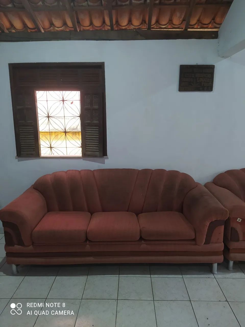 Sofá 2 e 3 lugares (vendo ou troco por celular) - Foto 2