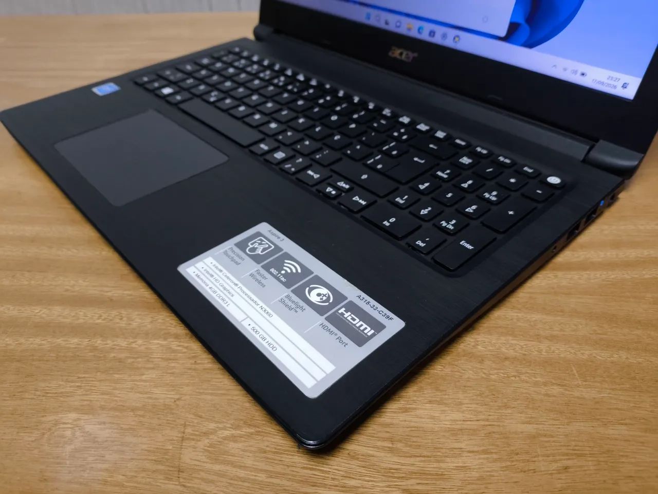 Notebook Acer com SSD, 4 GB de RAM, tela de 15.6 polegadas, Windows 11 - Foto 3