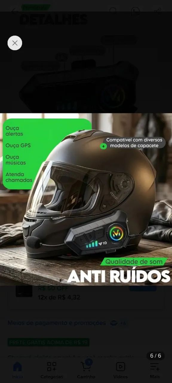Intercomunicador para capacetes - Foto 3