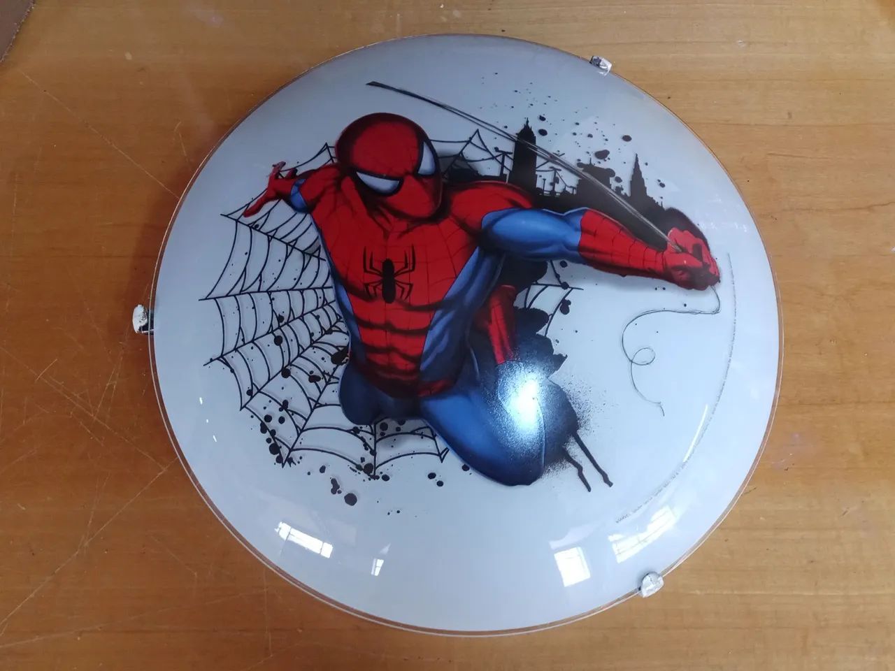 Luminária Plafon com Imagem do Homem Aranha 