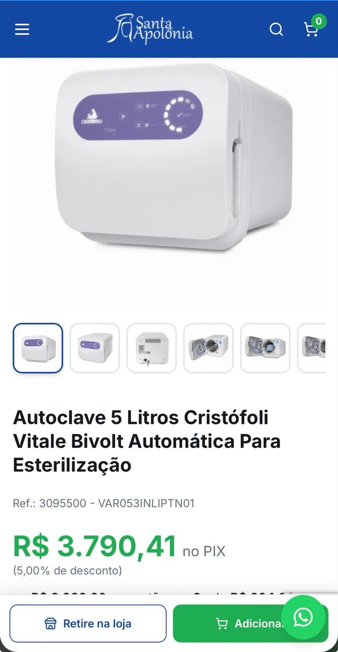 Autoclave Cristofoli Vitale 5L  - Foto 4
